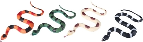Serpiente de goma: juguete de plástico realista para niños
