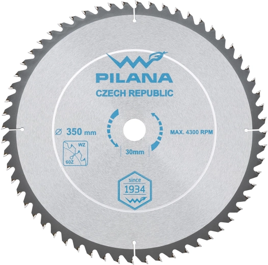 Disco de sierra PILANA SK 5255 WZ 350 mm, 60 dientes