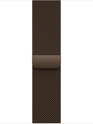 Correa milanesa de acero inoxidable marrón oscuro para caja de 40 mm