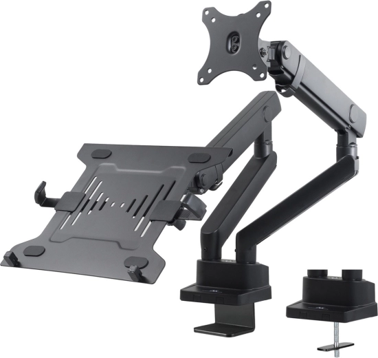 Soporte doble para monitor y portátil MC-813