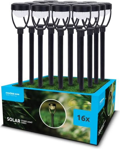 Lámpara solar LED de jardín Modee de estaca GS031 40 cm