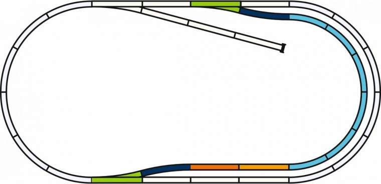 Piko Set de vías con lecho - Vía paralela