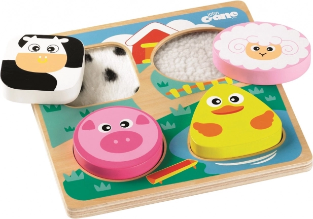 Tidlo puzzle de encaje sensorial granja