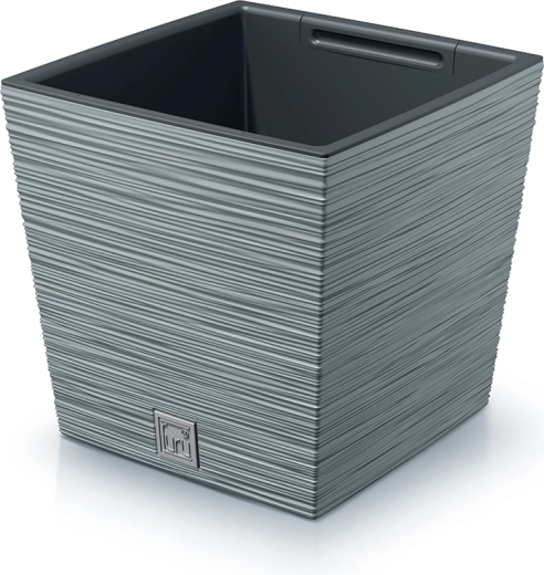 Macetero Furu Square Low 30 cm – gris hormigón