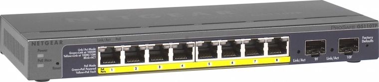 Switch inteligente 8x1GB PoE 2xSFP