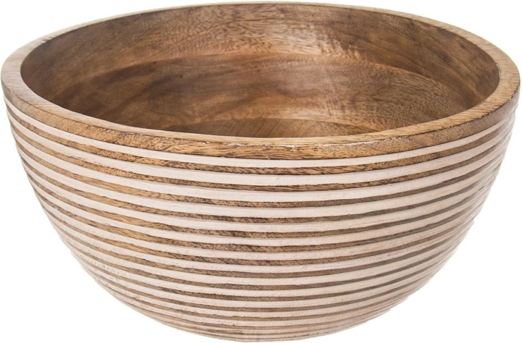 Cuenco de madera de mango 25 cm, 3 l