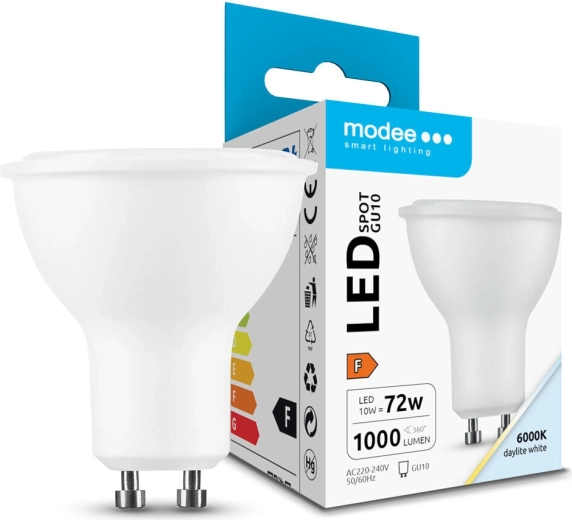 Bombilla LED tipo foco Modee GU10 10 W 1000 lm blanco frío 6000K