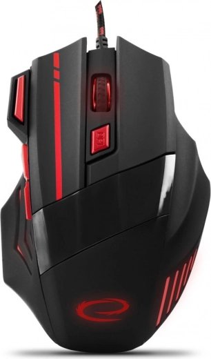 Ratón gaming con cable Esperanza con DPI ajustable (rojo)