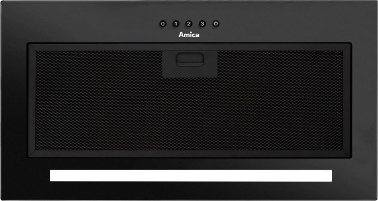 Campana extractora de cocina empotrable Amica OMC6271B Slim con tira LED