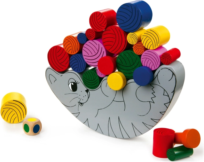 Juego de motricidad de madera Small foot Gato equilibrante