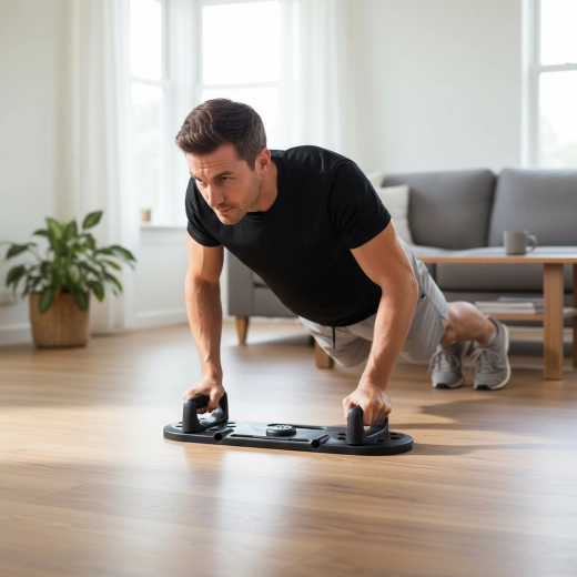 Flexiones variables para pecho, hombros y tríceps