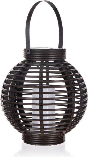 Farol solar colgante con efecto de llama, 1 LED, 22 × 23 cm