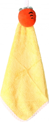 Adorable toalla infantil colgante – amarilla