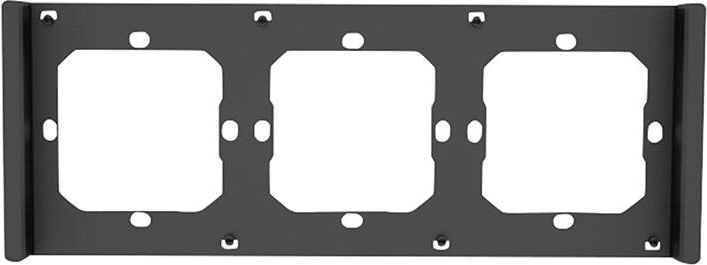 Marco para interruptor SONOFF M5 80 triple gris-negro