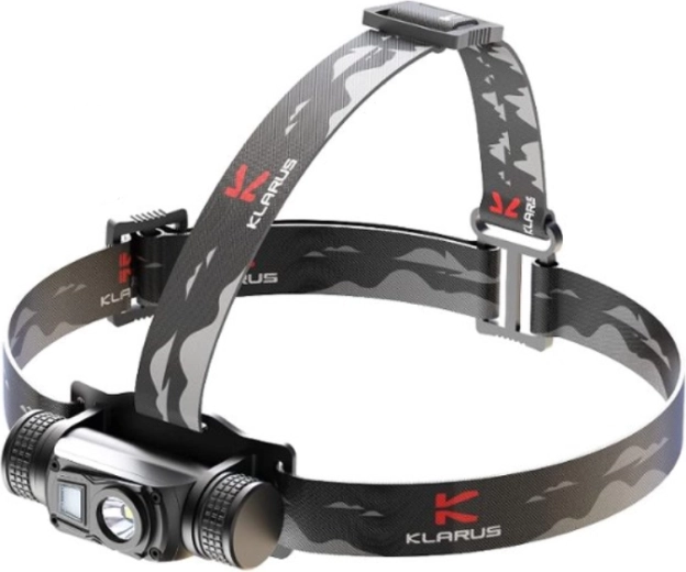 Klarus HL1 linterna frontal con doble LED de 1200 lm, carga USB, batería 18650 de 2600 mAh