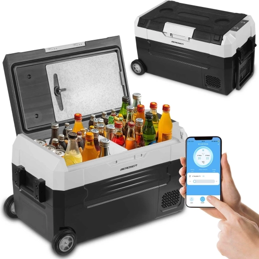 Nevera portátil de viaje con compresor BERDSEN Icemax 400, 32 l, negra
