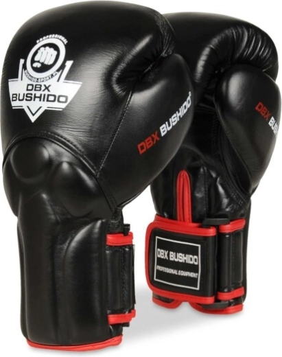 Guantes de boxeo DBX BUSHIDO de cuero auténtico BB2