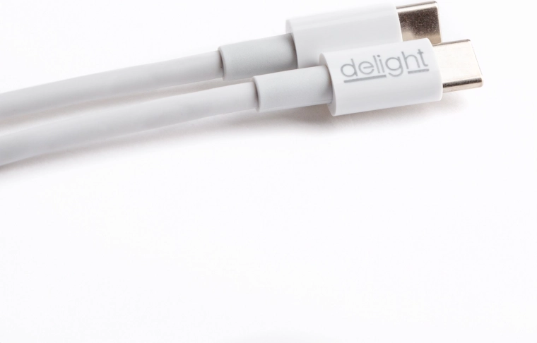 Cable de datos y carga USB-C a USB-C, 1 m, blanco