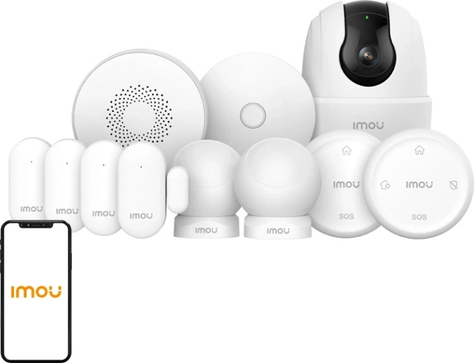 IMOU kit de alarma doméstica con cámara Ranger 2C