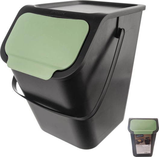 Papelera UH Bin de 25 l con tapa verde