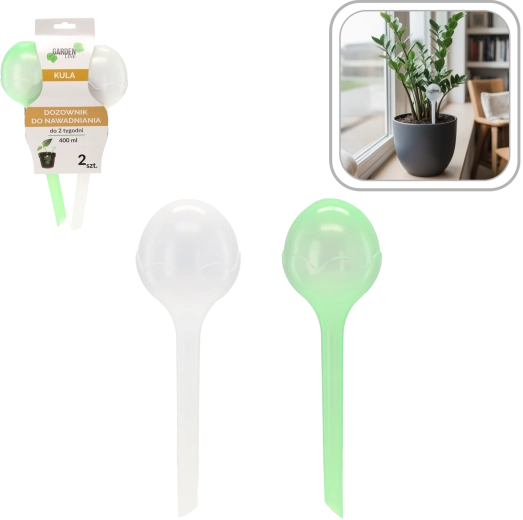 Juego de bolas de riego para plantas de interior, 2 uds.