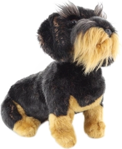 Perrito de peluche (teckel) con correa 29 cm