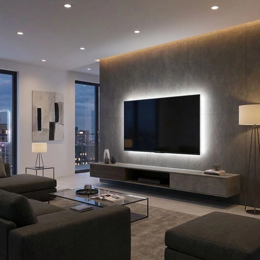 Ideal como iluminación ambiental detrás del televisor