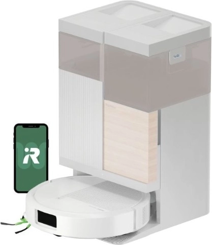 Robot aspirador iRobot Roomba Plus 575 Combo con estación de acoplamiento AutoWash, blanco