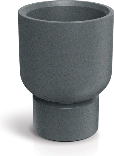 Maceta Molta Base Round Midl 40 cm gris granito