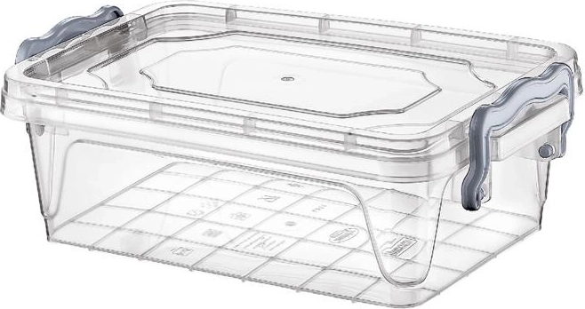 Caja rectangular de plástico Multi Box 0,6 l con tapa hermética