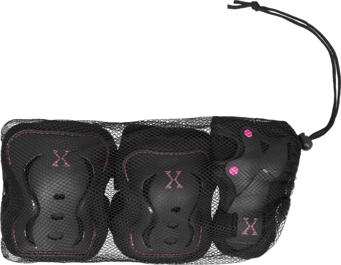 Set de protecciones NILS Extreme H320 – Negro-rosa M