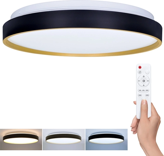 Lámpara LED de techo y pared Solight Cala con mando a distancia 48 W, 3360 lm, 38 cm, regulable, CCT