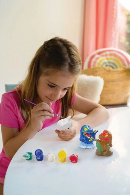 Set para fabricar y pintar dinosaurios 3D