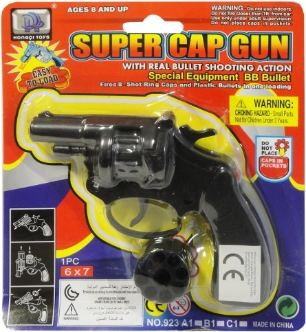 Pistola infantil de fulminantes de plástico