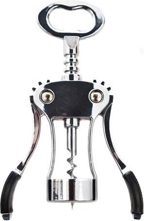 Sacacorchos de alas para vino CULINARIA DELUXE 18 cm, cromo