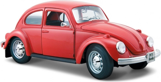 Modelo Volkswagen Beetle 1973 rojo