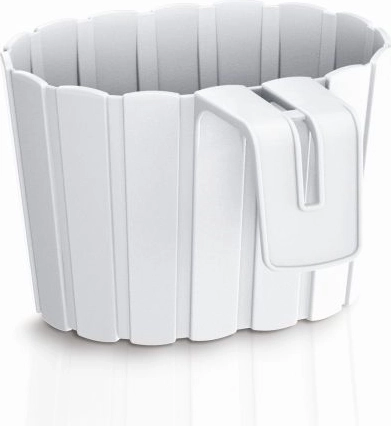 Maceta colgante Boardee Hook 19,4 cm – blanca