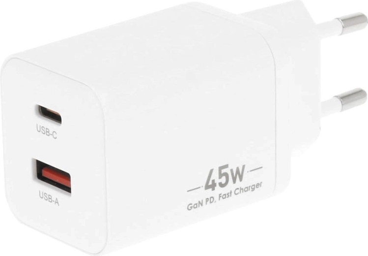 Carga rápida de hasta 45 W con GaN
