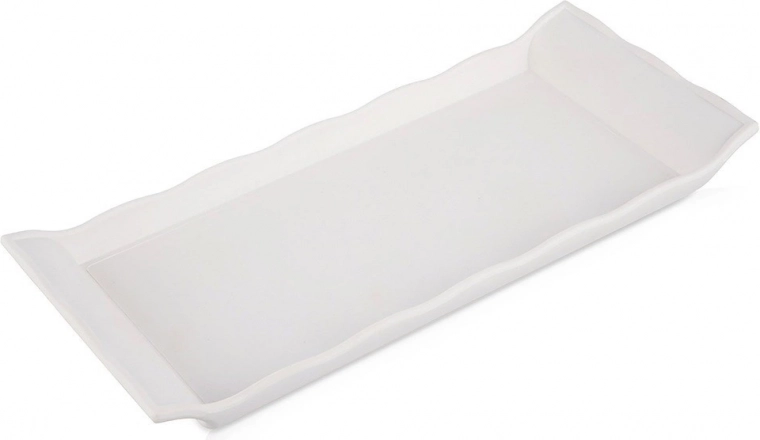 Bandeja de servicio rectangular 29,5 × 13 cm – blanca