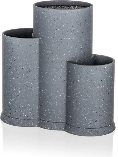 Soporte para cuchillos 3 en 1 Granite grey