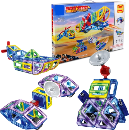 Juego de construcción magnético 98 piezas