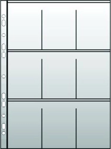 Funda transparente A4 de PVC para tarjetas deportivas