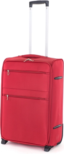 Maleta de viaje textil M 54 l con ruedas – roja
