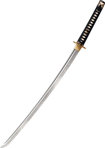 Cold Steel Tachi katana de acero de Damasco, 76,2 cm, vaina de madera lacada