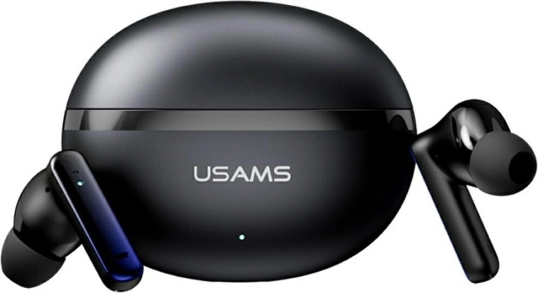 Auriculares inalámbricos USAMS Echo E02 TWS con ANC y ENC, negros