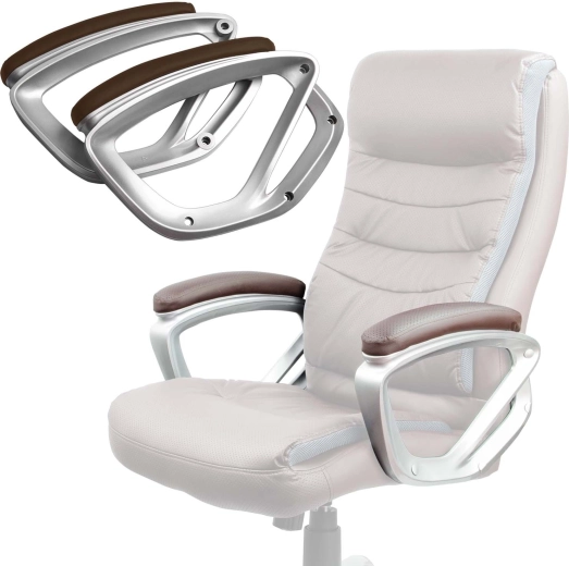 Reposabrazos para silla de oficina Sofotel 226 marrones
