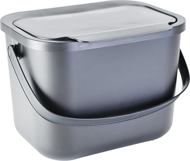 Cubo gris de 6 l para residuos orgánicos