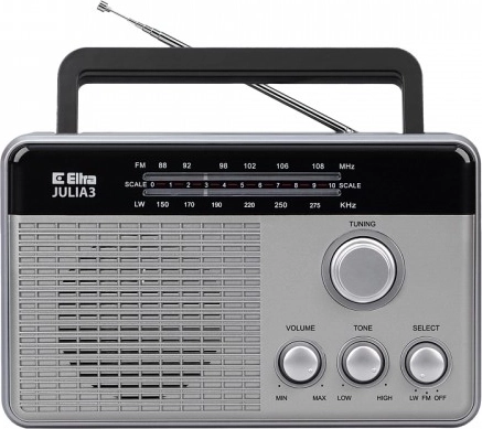 Radio Julia 3 plateado