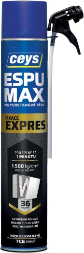 Espuma de montaje de baja expansión con cánula ESPUMAX EXPRESS CEYS 750 ml