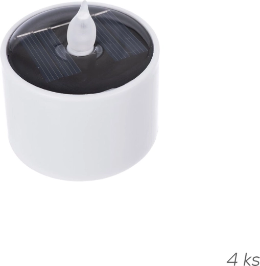 Velas LED solares decorativas UH, set de 4 uds